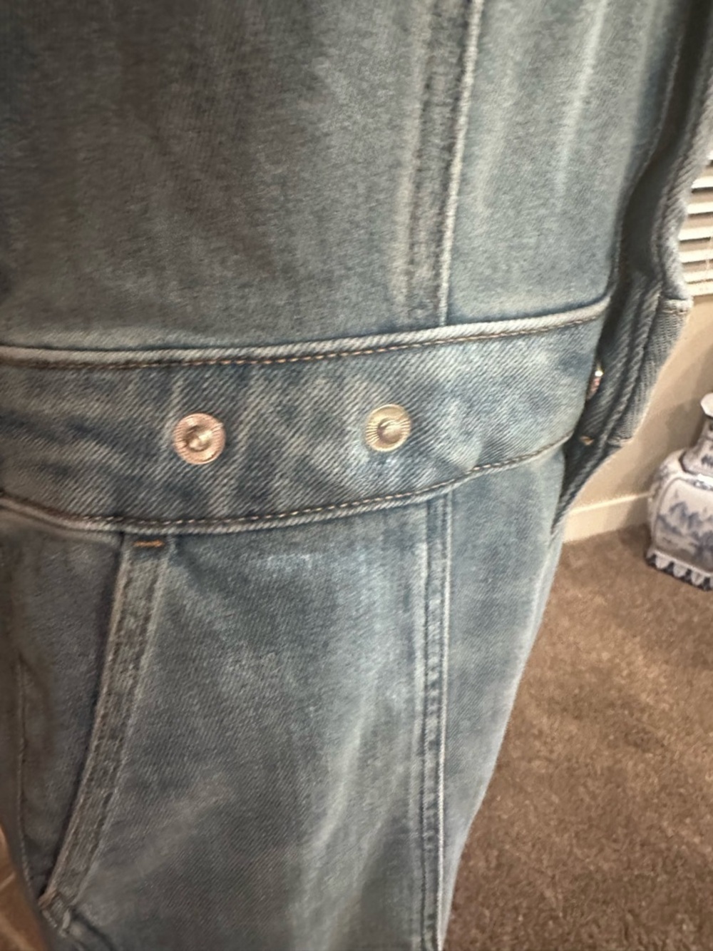 NWT Good American Fit For Success Bootcut Denim Jumpsuit Retro Utility Chic L - Picture 5 of 8